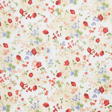 Imperial Bloom - Floral Vines Cream Metallic Yardage