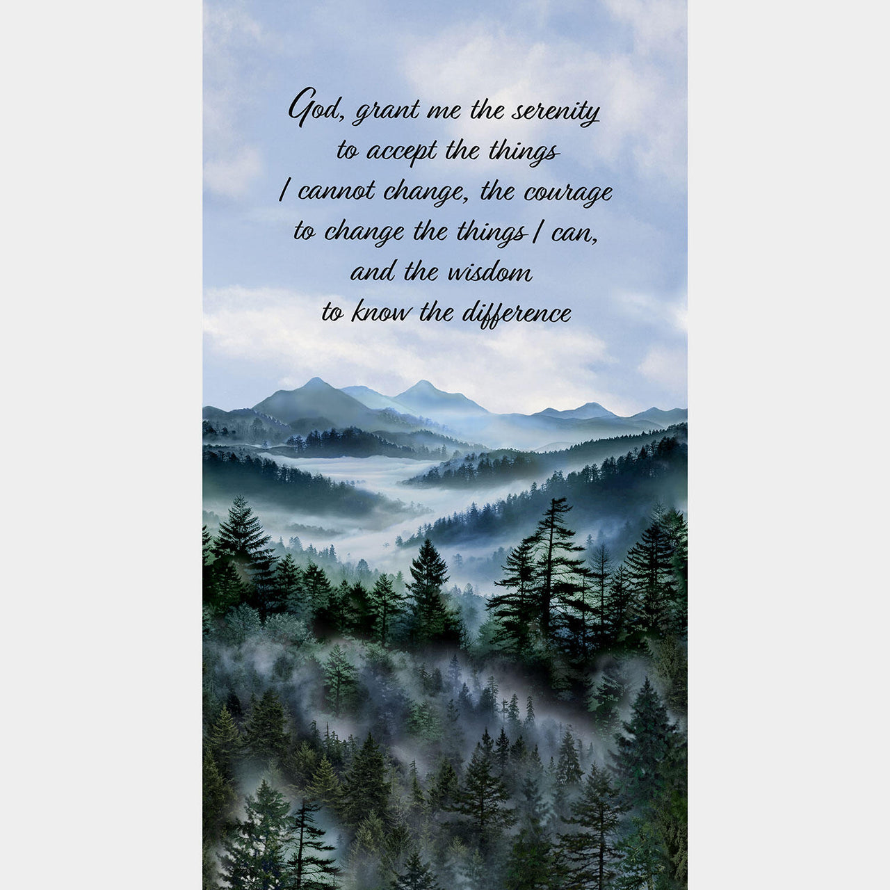 Serenity Prayer - Serenity Misty Panel