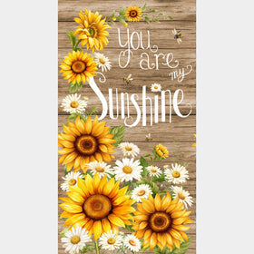 You Are My Sunshine - Sunflower Brown Panel