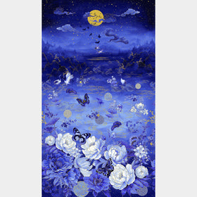 Moonlight - Asian Moonlight Ocean Metallic Panel