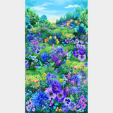Meadow Bloom - Floral Multi Digitally Printed Panel
