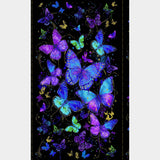 Evening Glow - Butterfly Black Metallic Panel
