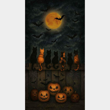 Scaredy Cats - Fence Slate Digitally Printed Panel