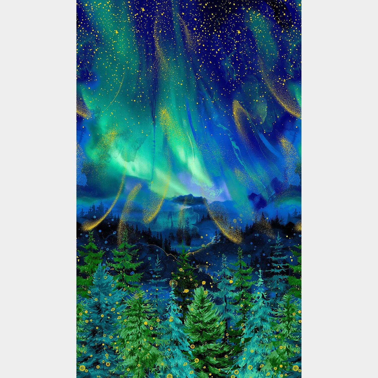 Endless Sky - Night Forest Metallic Panel