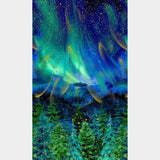 Endless Sky - Night Forest Metallic Panel