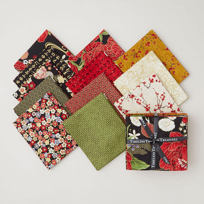 Lotus Garden Fat Quarter Metallic Bundle