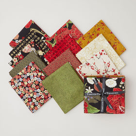 Lotus Garden Fat Quarter Metallic Bundle