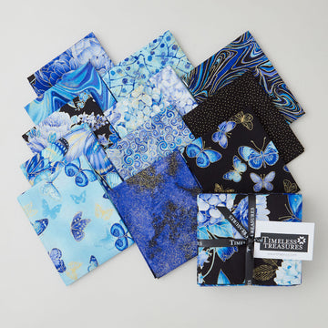 Escapade Metallic Fat Quarter Bundle