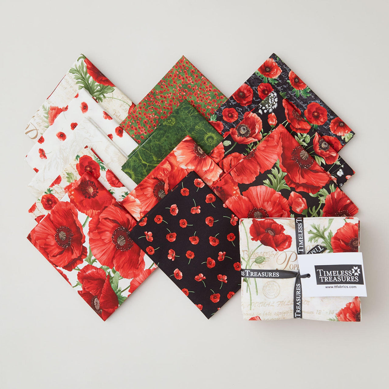 Poppy Passion Fat Quarter Bundle