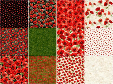 Poppy Passion Fat Quarter Bundle