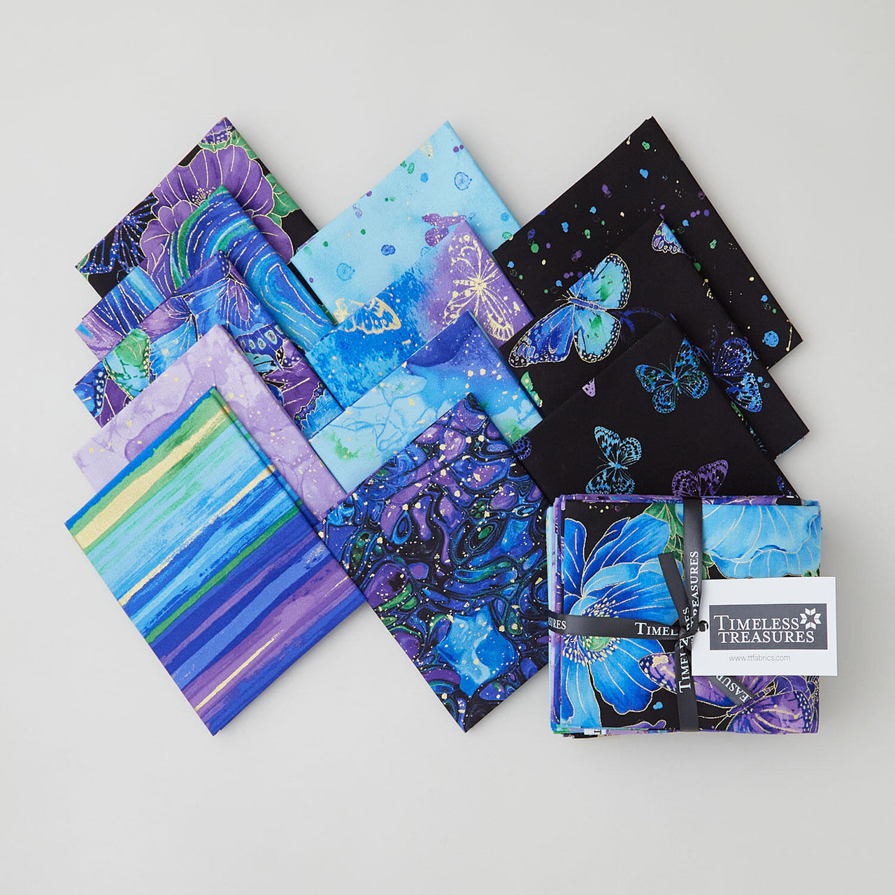 Evening Glow Metallic Fat Quarter Bundle