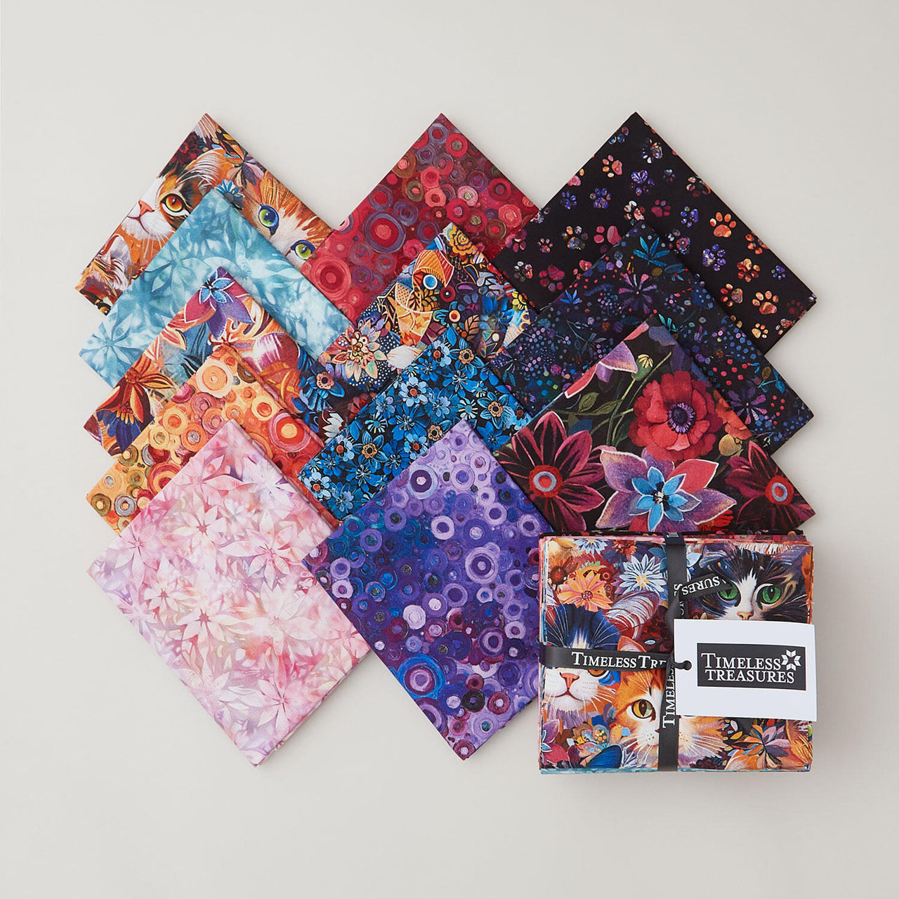 Calico Cat Digitally Printed Fat Quarter Bundle