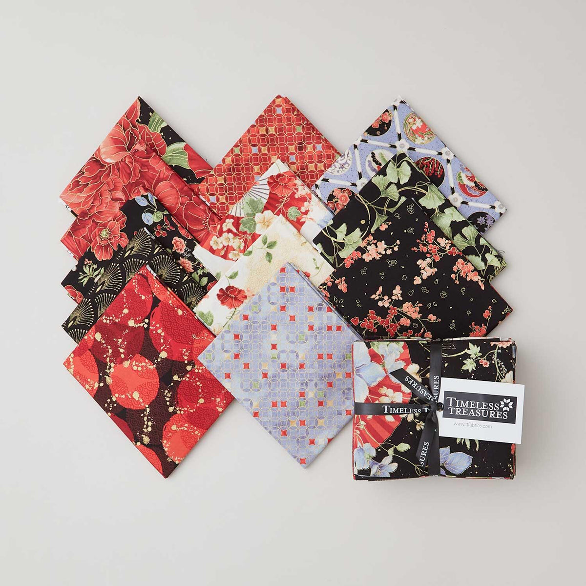 Imperial Bloom Metallic Fat Quarter Bundle