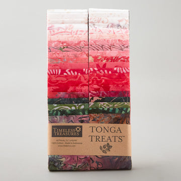 Tonga Batiks - Geranium 2 1/2" Strips
