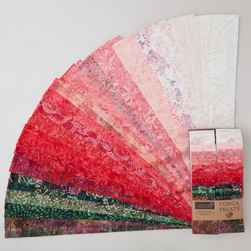 Tonga Batiks - Geranium 2 1/2" Strips
