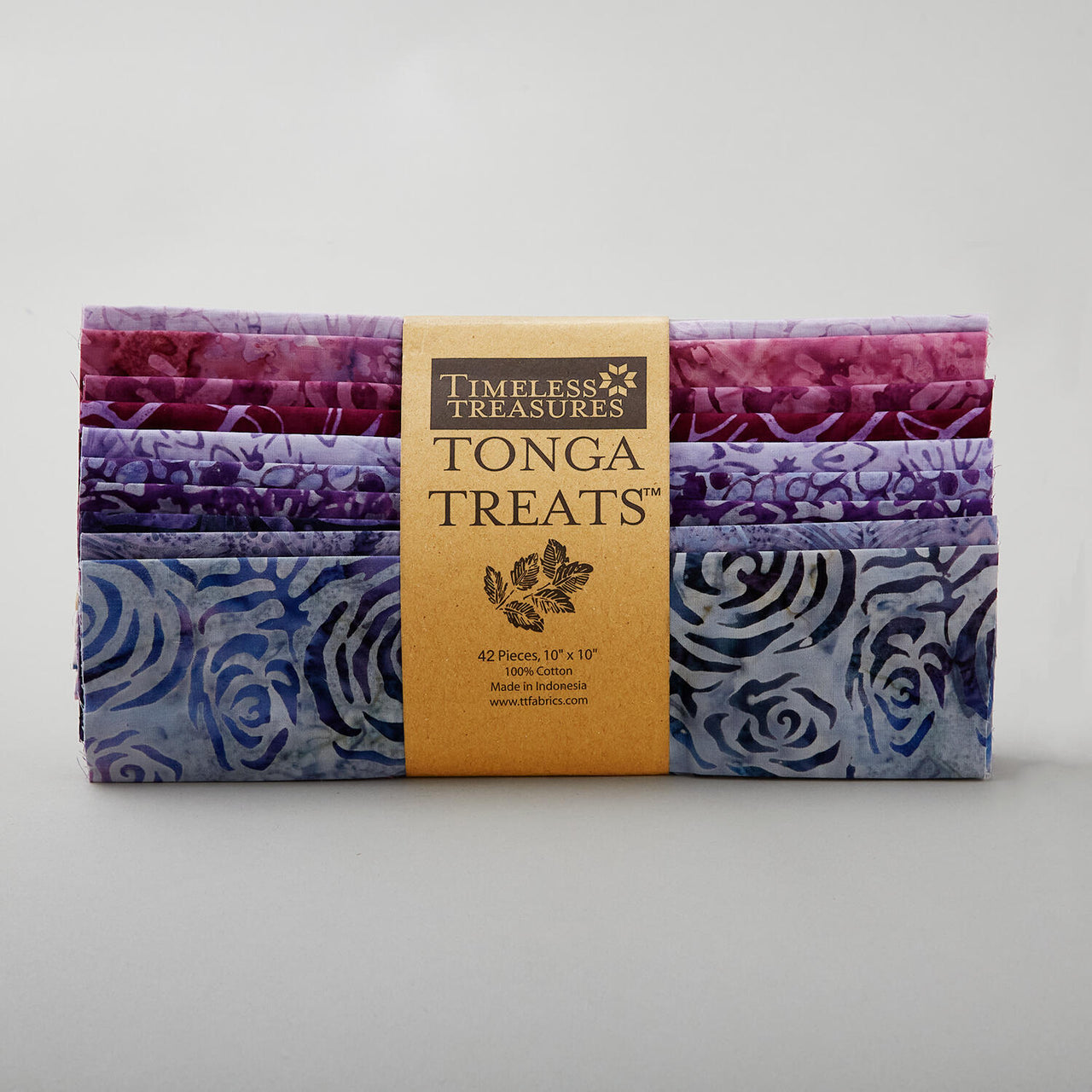 Tonga Batiks Plumberry 10" Squares