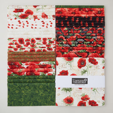 Poppy Passion 10" Squares