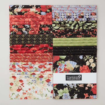 Imperial Bloom Metallic 10" Squares