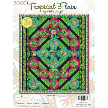 Tropical Flair Quilt Free Quilt Pattern