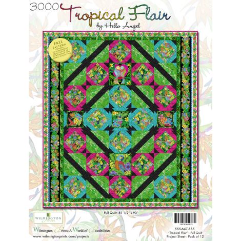 Tropical Flair Quilt Free Quilt Pattern