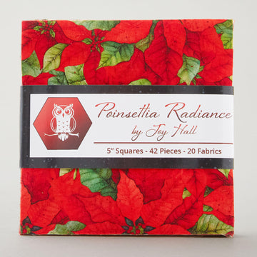 Poinsettia Radiance 5" Squares