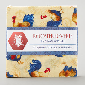 Rooster Reverie 5" Squares