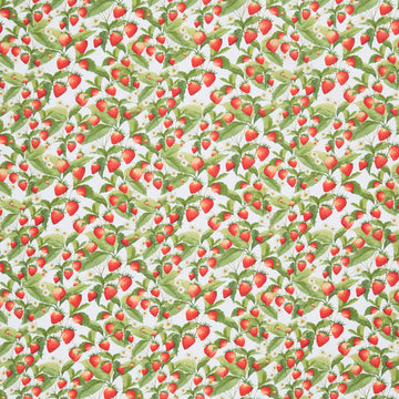 Patchwork Picnic - Strawberries White Yardage