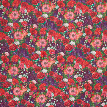 Wild Garden - Purple Packed Floral Yardage