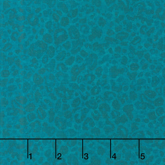 Wild Garden - Teal Animal Print Yardage