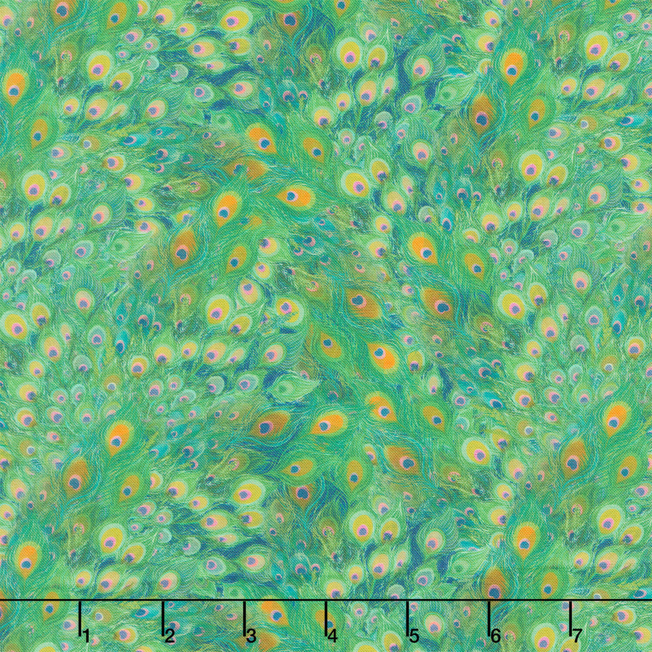 Wild Garden - Green Feathers Yardage