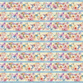 Flight of Fancy - Hummingbird Border Stripe Multi Yardage