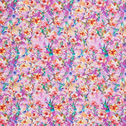 Flight of Fancy - Hummingbirds Purple Yardage