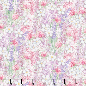 Sweet Honey Bee - Packed Floral Multi Yardage