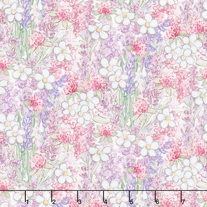 Sweet Honey Bee - Packed Floral Multi Yardage