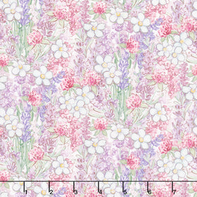 Sweet Honey Bee - Packed Floral Multi Yardage