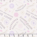 Sweet Honey Bee - Titles & Labels Cream Yardage