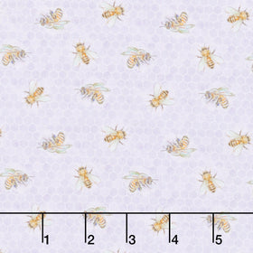 Sweet Honey Bee - Bees Purple Yardage
