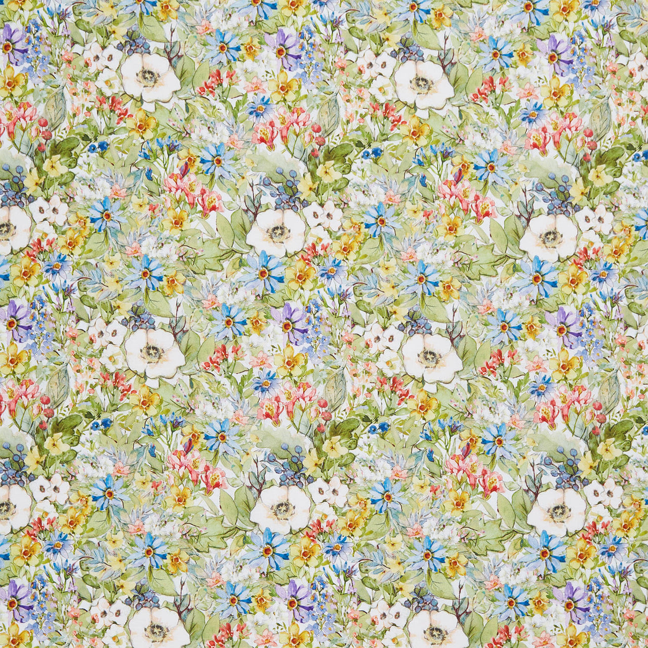 Nature's Serenade - Packed Flowers Multi Yardage