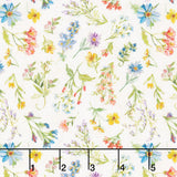 Nature's Serenade - Wildflower Cream Yardage