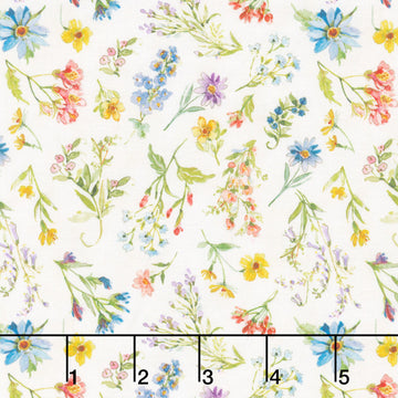 Nature's Serenade - Wildflower Cream Yardage
