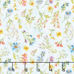 Nature's Serenade - Wildflower Blue Yardage