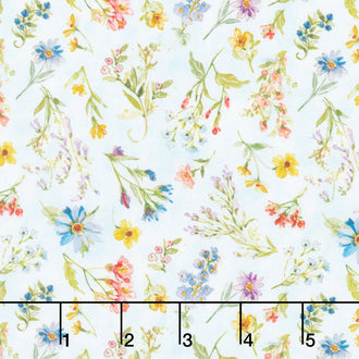 Nature's Serenade - Wildflower Blue Yardage