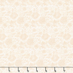 Nature's Serenade - Tonal Floral Cream/Tan Yardage