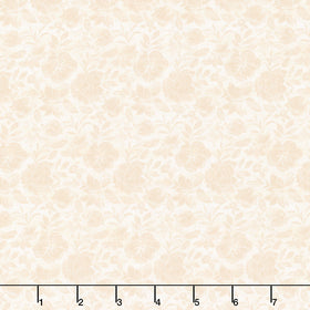Nature's Serenade - Tonal Floral Cream/Tan Yardage