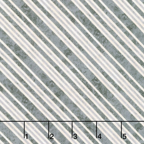 Poinsettia Radiance - Diagonal Stripe Black Gray Yardage