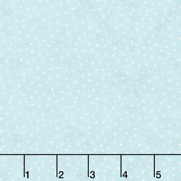 Snowy Greetings - Dots Blue Yardage