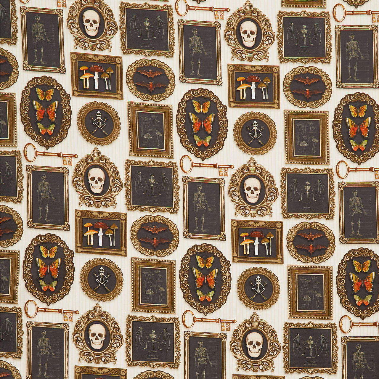 Dark Academia - Gallery Wall Cream Yardage