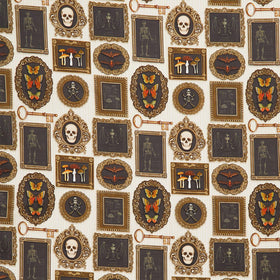 Dark Academia - Gallery Wall Cream Yardage