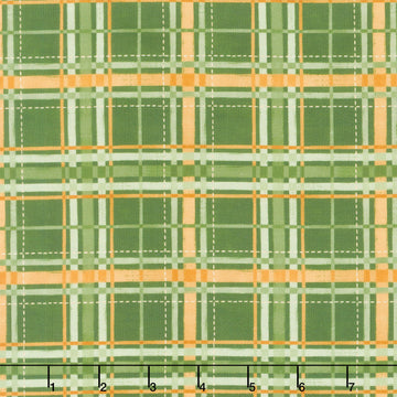 Harvest Delight - Plaid Green Yardage