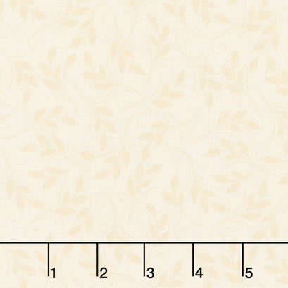Monarch Meadow - Tonal Leaves Cream Yardage